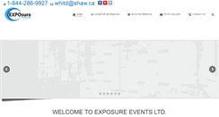 Desktop Screenshot of exposureeventsltd.com